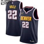 Denver Nuggets Trikot Zeke Nnaji 22 Nike 2022-23 Icon Edition Navy Swingman - Kinder
